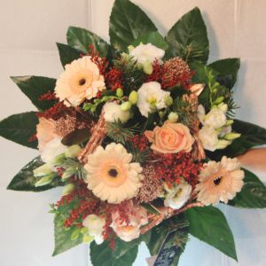 bouquet orange noel