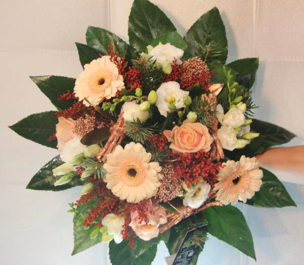 bouquet orange noel