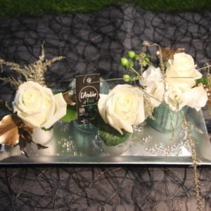 centre de table rose