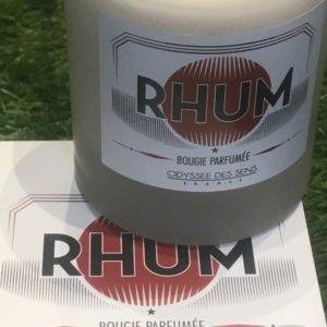 bougie parfumée rhum
